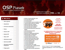 Tablet Screenshot of osp-piasek.net